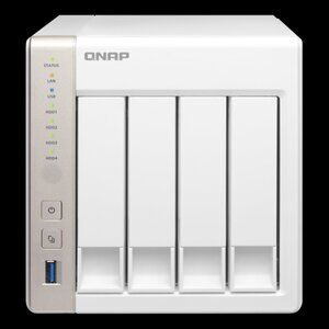 QNAP TS-451+ 4 BAY NAS STORAGE 8GB memory with POWER SUPPLY- NO HD (FOR PARTS)